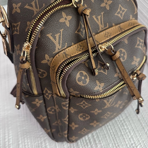 LV Cambas Brown Monogram Mini Backpack with Gold Hardware - Picture 7 of 16